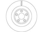 Trw DF6816S - Disco Freno Oe T2R5941 Per F-Type (X152)