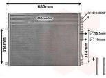 Van Wezel 21005045 - Condensatore Aria Condizionata Oe 55116928AA Per Commander (Xh, Xk), Grand Cherokee Iii (Wh, Wk)