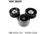 Skf Vkm 38609 - Oe 53030958AC Puleggia Tenditore, Cinghia A V Per Cherokee (Kj), Commander (Xh, Xk), Grand Cherokee Ii (Wg, Wj), Grand Cherokee Iii (Wh, Wk)