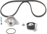 Bosch 1 987 946 934 Pompa Dell'acqua + Set Cinghia Dentata Oe 1609525180 Compatibile Con Partner, Bipper, 307, 207, 206, 1007, Qubo, Fiorino, Xsara, Saxo, Nemo, C3, C2, Berlingo