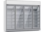 Frigorifero Combisteel A 4 Porte In Vetro Da 2060 Litri Bianco Con 20 Ripiani