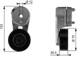 Gates T38163 - Oe 04854089A Puleggia Tenditore, Cinghia A V Per Grand Cherokee Ii (Wg, Wj), Wrangler Ii (Tj)