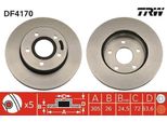 Trw DF4170 - Disco Freno Oe 52098672 Per Cherokee (Xj), Grand Cherokee Ii (Wg, Wj)
