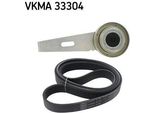 Skf Vkma 33304 - Set Di Cinghie Oe 5750 X4 Con Nervatura A V Per Berlingo, Jumpy (U6U), Jumpy (B), Xsara, Scudo, Expert (223), Partner (5, G), 206 (2A/C), 206 Van, 306, Expert (224), Expert (222)