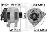 Era 210016A - Alternatore Oe 5705 2C Per Berlingo, C5 I (Dc), C5 I (De), C5 Ii (Rc), C5 Ii (Re), C5 Iii (Rd), C5 Iii (Rw), Jumper, Jumpy (U6U), Jumpy (VF7), Jumpy (B), Xsara, Ducato, Scudo, Ulysse, Partner (5.G, G), Expert Tepee (VF3X), Expert (Vf), Expert (223), 206 Cc (2D), 206 (2A/C), 206 (2E/K), 206 Sw (2E/K), 206 Van, 306, 307, 307 Sw (3H), 406, 607 (9D, 9U), 806 (221), 806 Van (Af), Boxer, E