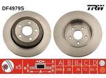 Trw DF4979S - Disco Freno Oe 5290731AB Per Grand Cherokee Iii (Wh, Wk)