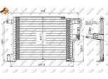 Nrf 35221 - Condensatore Aria Condizionata Oe 55036473 Per Grand Cherokee I (Zg, Zj)