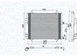 Magneti Marelli 350203886000 - Oe 1489398080 Condensatore Aria Condizionata Con Essiccatore Per Jumpy (VF7), C8 (Ea, Eb), Ulysse, Expert Tepee (VF3X), Expert (Vf), 807 (Eb)