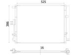 Mahle Ac 957 000S - Oe 97606B2500 Condensatore Aria Condizionata Con Essiccatore Per Soul Ii (Ps)
