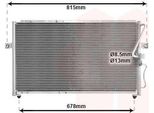 Van Wezel 83005014 - Condensatore Aria Condizionata Oe 0K552 61 460D Per Carnival Ii (Gq), Carnival I (Up)