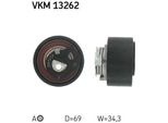 Skf Vkm 13262 Tendicinghia, Cinghia Dentata Oe 0829F9 Compatibile Con C5, C6, S-Type, Xf, Xj, Discovery, Range Rover, 407, 607