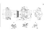 Maxgear AC375681 - Compressore Aria Condizionata Oe 883100D320 Per Auris (E15), Corolla (E15), Urban Cruiser (P1), Yaris (P9)