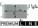 Mahle Ac 430 000P - Oe 976062F000 Condensatore Aria Condizionata Con Essiccatore Per Cerato (Ld)