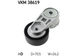 Skf Vkm 38619 - Oe 04854089AB Puleggia Tenditore, Cinghia A V Per Wrangler Ii (Tj), Grand Cherokee Ii (Wg, Wj)