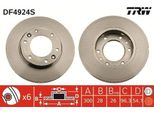Trw DF4924S - Disco Freno Oe 51712 4D200 Per Carnival Iii (Vq)