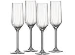 Sektglas Ritzenhoff & Breker "Jive", Transparent, B:5,5Cm H:23Cm Ø:5,5Cm, Glas, TrinkgefäßE, 4Er Set, Je 220 Ml