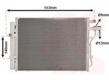 Van Wezel 83005188 - Oe 97606 1Y000 Condensatore Aria Condizionata Con Essiccatore Per Picanto (Ta)
