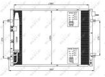 Nrf 35515 - Oe 976063E000 Condensatore Aria Condizionata Con Essiccatore Per Sorento I (Jc)
