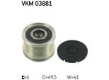 Skf Vkm 03881 Ruota Libera Alternatore Oe 12317576515 Compatibile Con Berlingo, C3, C4, C4, C5, DS3, DS4, DS5, Mini, Clubman, Clubvan, Mini Roadster, 207, 208, 3008, 308, 5008, 508, Partner, Rcz