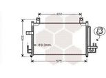 Van Wezel 83005068 - Oe 97606 FD100 Condensatore Aria Condizionata Con Essiccatore Per Rio (Dc)
