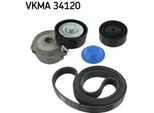 Skf Vkma 34120 - Oe 1611424980 Keilrippenriemensensatz FüR Galaxy (WA6), Mondeo Iv, S-Max (WA6)