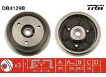 Trw DB4129B - Oe 4247 42 Tamburo Del Freno Con Cuscinetto Ruota Per Saxo, 106 Ii