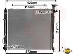 Van Wezel Radiatore Motore Con Accessori (83012703) Per Kia Sorento Ii | Kia Sorento Ii