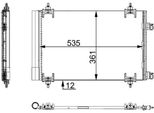 Mahle Ac 668 000S - Condensatore Aria Condizionata Oe 6455CY Con Essiccatore Per Berlingo, C4 (La), C4 I (Lc), 307, 307 Cc (3B), 307 Sw (3H), 308 I, 308 Sw I, Partner, Partner Tepee