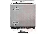 Van Wezel 82002146 - Oe 25310 H1910 Radiatore, Raffreddamento Motore Per Terracan (Hp)