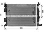 Prasco HY2493 - Oe 25310C8050 Radiatore, Raffreddamento Motore Per I20 (Gb, Ib)