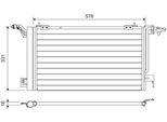 Valeo 817230 - Condensatore Aria Condizionata Oe 6455 Av Per Berlingo, Xsara, Zx (N2), 306, Boxer, Partner (5, G)