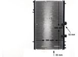 Mahle Cr 802 000S - Oe 1330Q9 Radiatore, Raffreddamento Motore Per C5 Ii (Rc), C5 Ii (Re), C5 Iii (Rd), C5 Iii (Rw), C6 (Td), C8 (Ea, Eb), Ulysse, 407, 407 Sw (6D, 6E)