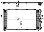 Mahle Ac 379 000S - Condensatore Aria Condizionata Oe 0K53A61481B Per Carnival I (Up), Carnival Ii (Gq)