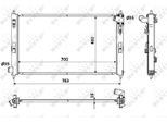 Nrf 53906 - Radiatore Oe 1330T2, Raffreddamento Motore Per C-Crosser (Vu, Vv), C4 Aircross, 4007 (Vu, Vv), 4008