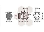 Van Wezel 8200K214 - Compressore Aria Condizionata Oe 97701 2L300 Per I30 (Fd), Ceed (Ed), Pro Ceed (Ed)