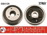 Trw DB4129 - Oe 4247 42 Bremstrommel Per Saxo, 106 Ii