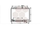 Van Wezel 83002080 - Oe 25310 1G350 Radiatore, Raffreddamento Motore Per Rio Ii (Jb)