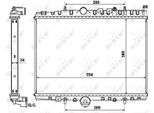 Nrf 53787 - Oe 133064 Radiatore, Raffreddamento Motore Per C5 I (Dc), C5 I (De), C5 (De), 406