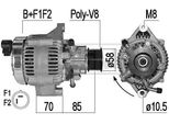 Era 209521A - Alternatore Oe 04864441 Per Cherokee (Xj), Grand Cherokee I (Zg, Zj)