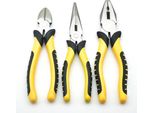 Inf Set Di Pinze Da 15 Cm In Acciaio Al Carbonio, Impugnatura Antiscivolo, 3 Pezzi
