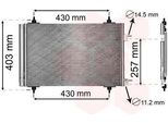 Condensatore Aria Condizionata Van Wezel + Essiccatore Per Citroen Berlingo C4 Peugeot 307 + Sw Cc Partner