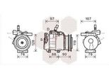 Van Wezel 8300K161 - Compressore Aria Condizionata Oe 97701 1G000 Per Rio Ii (Jb)