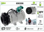 Valeo 690206 - Compressore Aria Condizionata Oe 97701 26010 Per Santa Fe I (Sm), Sorento I (Jc)