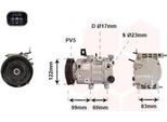 Van Wezel 8201K717 - Compressore Aria Condizionata Oe 97701D7100 Per Tucson (Tl), Sportage (Ql, Qle)