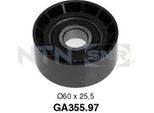 Snr GA355.97 Rullo Di Rinvio/Guida, Cinghia Trapezoidale Dentata Oe 8200104754 Compatibile Con Duster, Logan, Sandero, Carisma, Movano, Vivaro, Clio, Espace, Kangoo, Laguna, Megane, Scenic, Thalia, Trafic, S40, V40