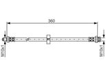 Bosch 1 987 481 002 - Tubo Freno Oe 4806 C7 Per Ducato, Boxer