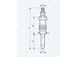 Magneti Marelli 062587001304 - Candeletta Per Rapid, Clio I