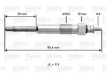 Valeo 345102 - Candeletta Oe 5960 69 Per Berlingo, Jumpy (U6U), Jumpy (B), Xsara, Saxo, Scudo, Partner (5, G), Expert (223), Expert (222), Expert (224), 306, 206 Van, 206 (2A/C), 106 Ii