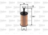 Valeo 586509 Filtro Olio Oe 1109AN Compatibile Con Berlingo, C2, C3, Saxo, Xsara, 106, 206, 306, 307, Partner