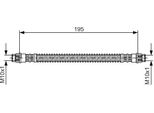Bosch 1 987 476 674 - Oe 4806 61 Tubo Freno Per Saxo, 106 Ii